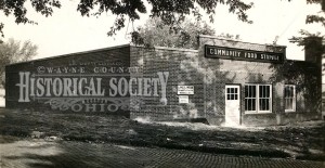 Wooster Community Food Storage building as it appeared in 1937 upon completion of construction by contractor Lake L. Webb.