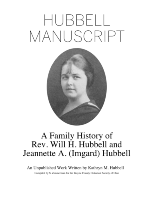 Wayne County Historical Society Releases a New Book: the Hubbell Manuscript