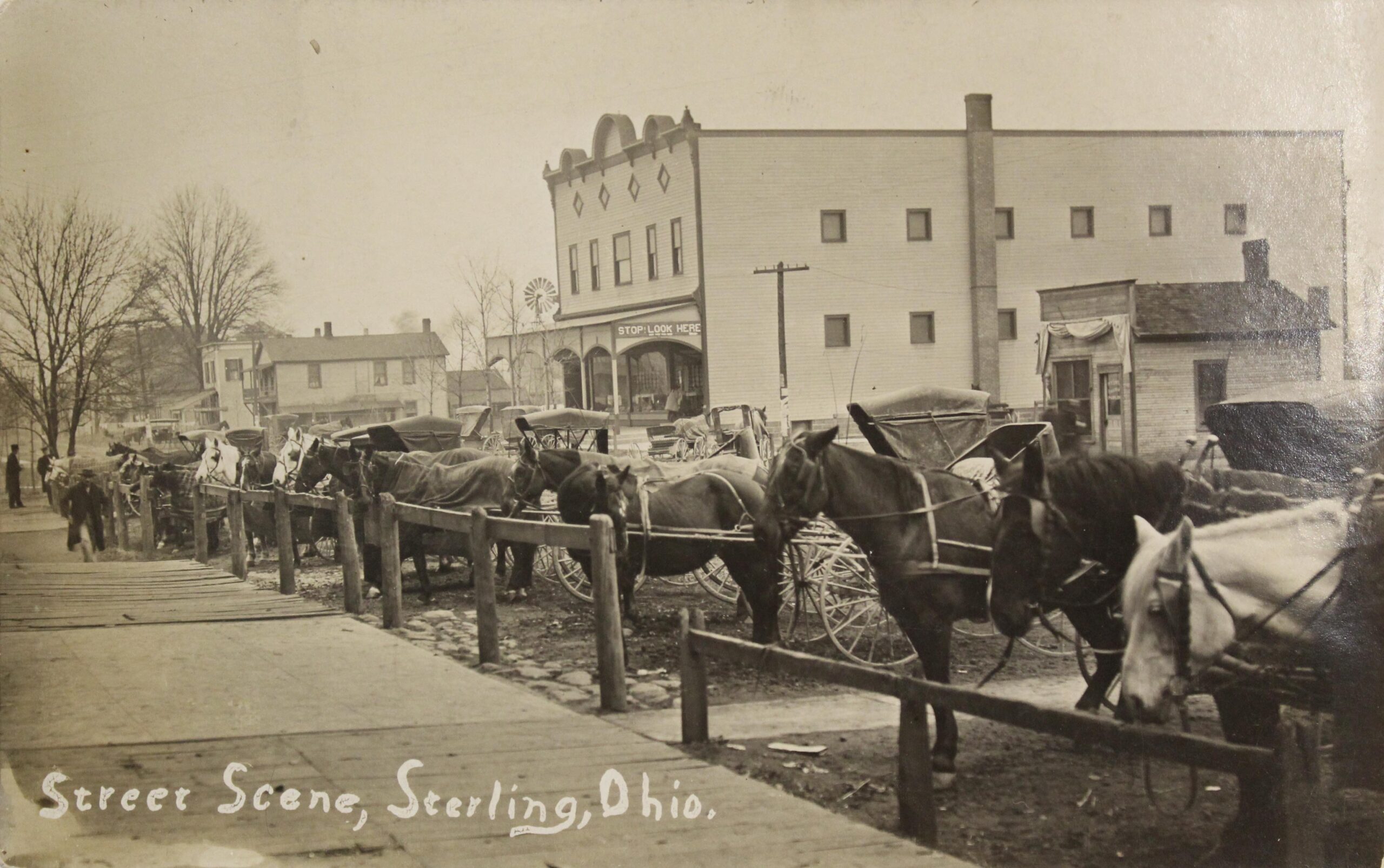 Sterling street scene, circa 1900